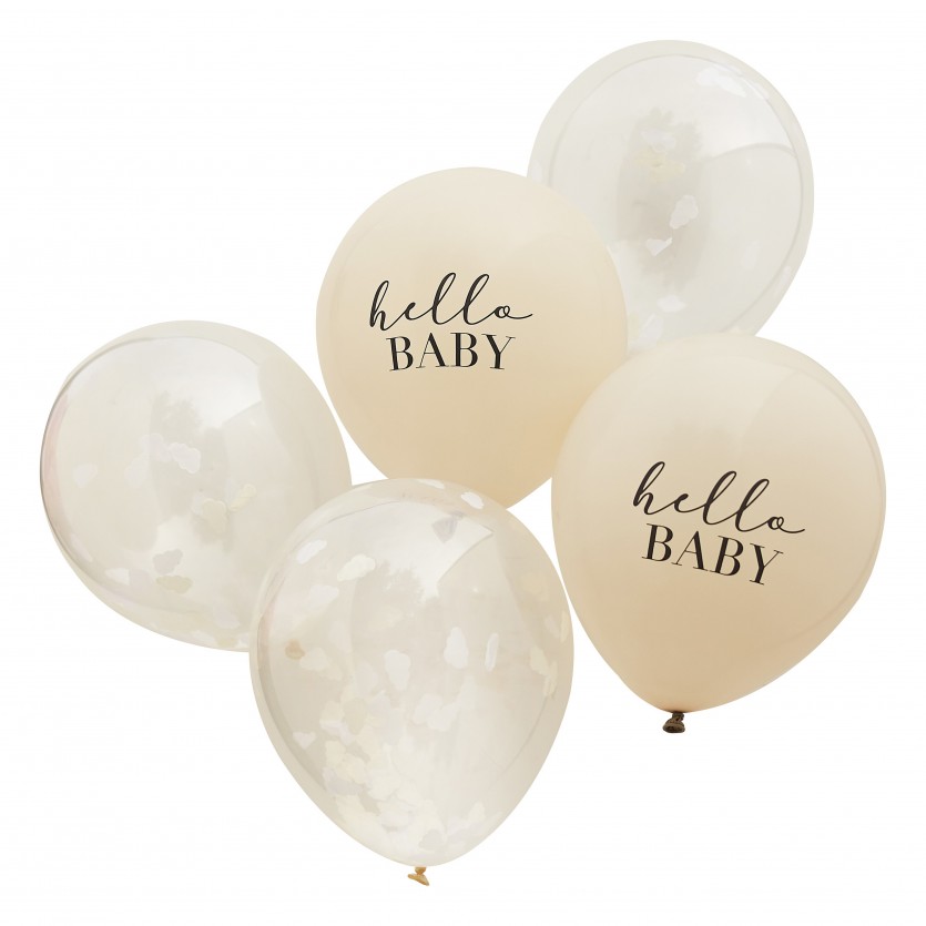 Balloon Bundle - Hello Baby and Confetti Clouds