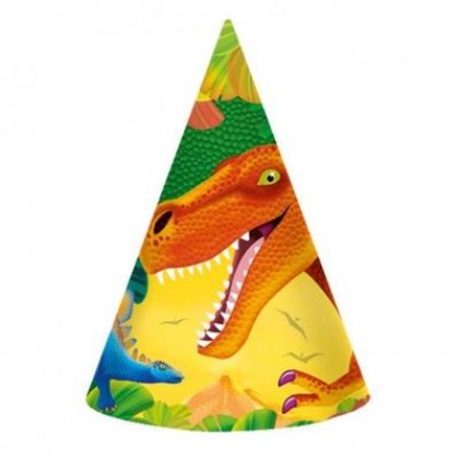 Prehistoric Party Cone Hats - Paper