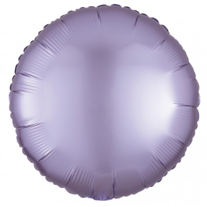 C16 Standard Silk Lustre Lilac Round Foil Balloon