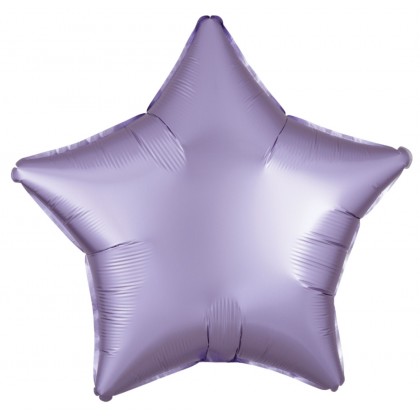 C16 Standard Silk Lustre Lilac Star Foil Balloon C