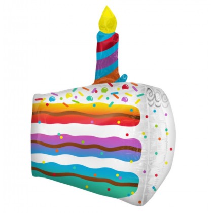 P40 Ultrashape Cake Slice Foil Balloon P40 package