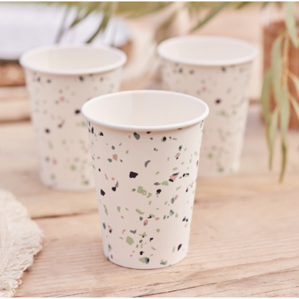 Eco Paper Cups - Terrazzo