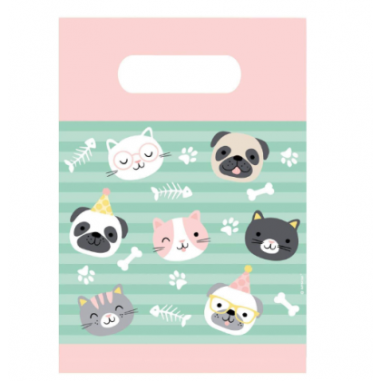 8 Paper Bags Hello Pets