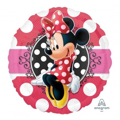 Standard Minnie Portrait Foil Balloon S60 Packaged