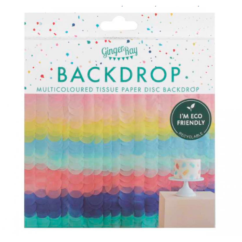 Backdrop - Tissue Paper Discs - Brights