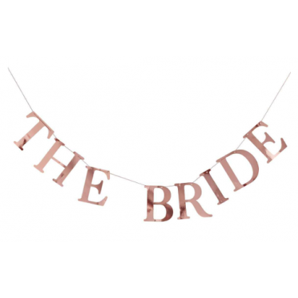 Bunting - The Bride Peg Bunting - Rose Gold