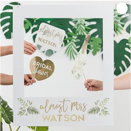 Gold foiled CUSTOMISABLE PHOTO BOOTH POLAROID FRAME