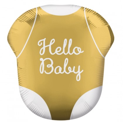 P40 SuperShape Hello Baby Foil Balloon P40 Packaged 55 cm x 60 c