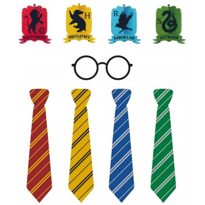 Photo Booth Kit Harry Potter Houses Paper 24 Piec