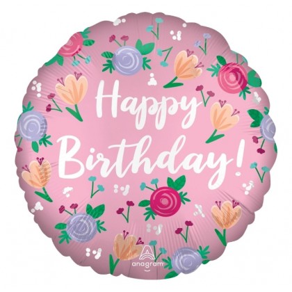 S40 18C XL STN HAPPY BIRTHDAY PEONY