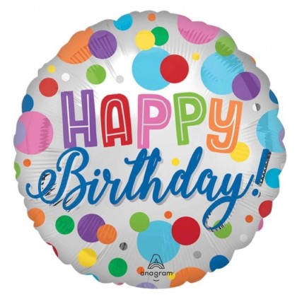 S40 18C XL STN HAPPY BIRTHDAY ORBS