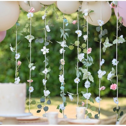 Backdrop - Spring Floral Curtain