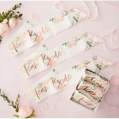 Sashes - Team Bride - 6 Pack