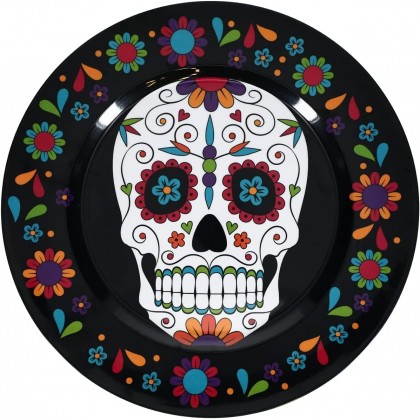 Day of The Dead 7" Round Plates